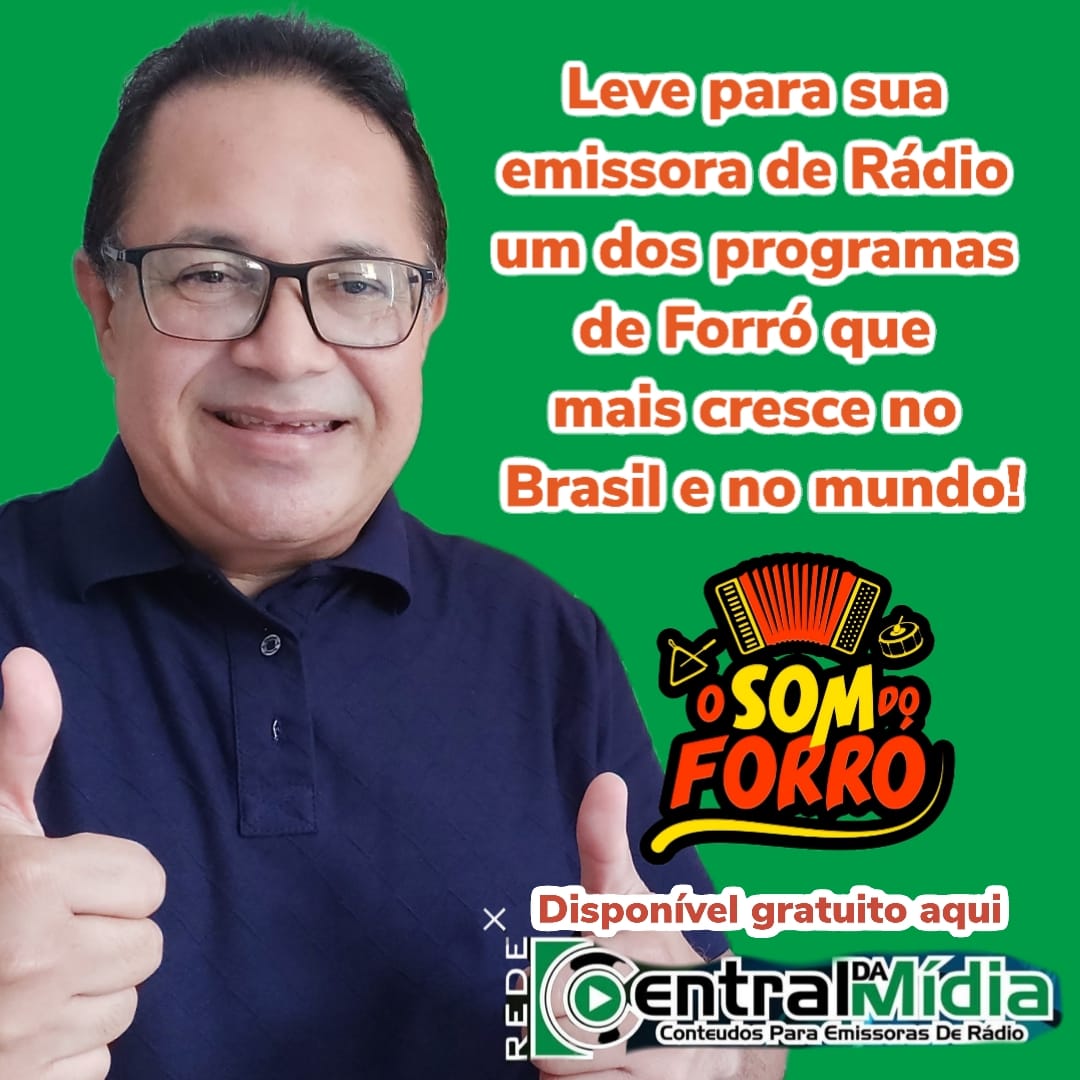 SEGUNDA A SEXTA DAS 16H00 AS 18H00 PROGRAMA SOM DO FORRO COM EVANDI PEDROSA